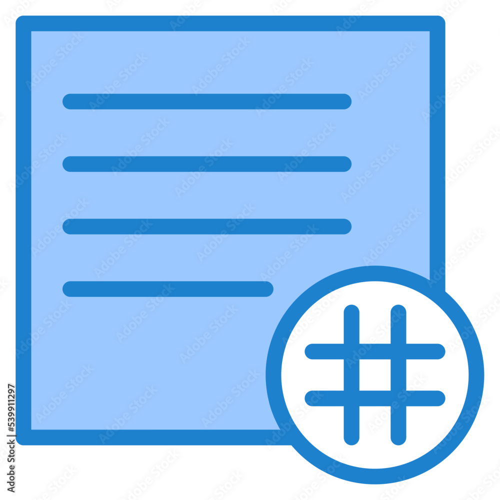 Fototapeta premium Activity Feed blue style icon