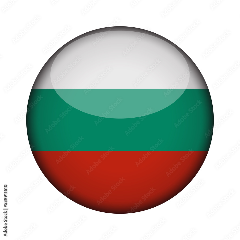 bulgaria Flag in glossy round button of icon. National concept sign. Independence Day. isolated on transparent background. bulgaria Flag in glossy round button of icon. National concept sign. Independence Day. isolated on transparent background.