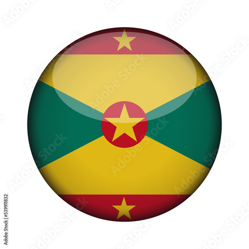 grenada Flag in glossy round button of icon. National concept sign. Independence Day. isolated on transparent background. Free Download grenada Flag in glossy round button of icon. National concept sign. Independence Day. isolated on transparent background. - GFXLoad