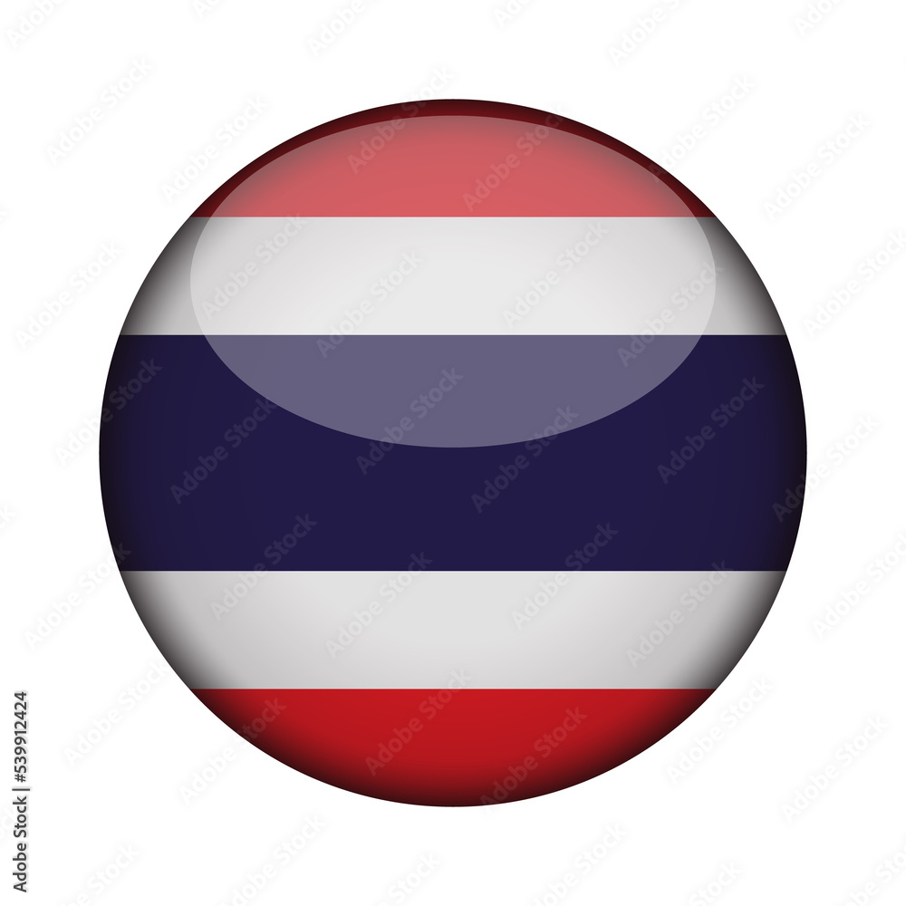 thailand Flag in glossy round button of icon. National concept sign. Independence Day. isolated on transparent background. thailand Flag in glossy round button of icon. National concept sign. Independence Day. isolated on transparent background.
