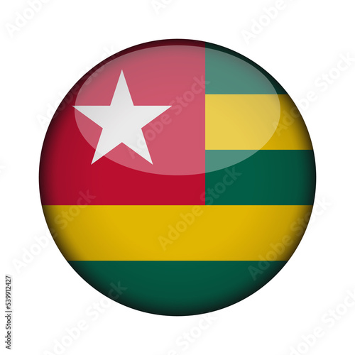 togo Flag in glossy round button of icon. National concept sign. Independence Day. isolated on transparent background. Free Download togo Flag in glossy round button of icon. National concept sign. Independence Day. isolated on transparent background. - GFXLoad