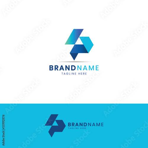 Free Download Letter P Logo Icon Design Template Elements. - GFXLoad