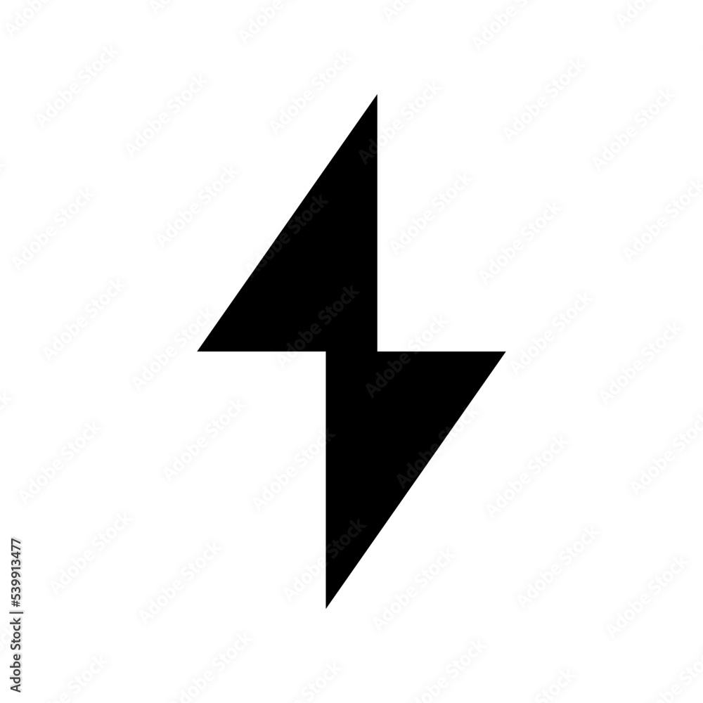 Thunder Flat Vector Icon Thunder Flat Vector Icon