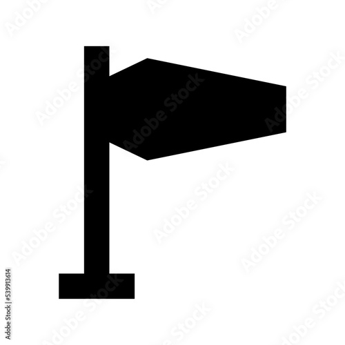 Windsock Flat Vector Icon
