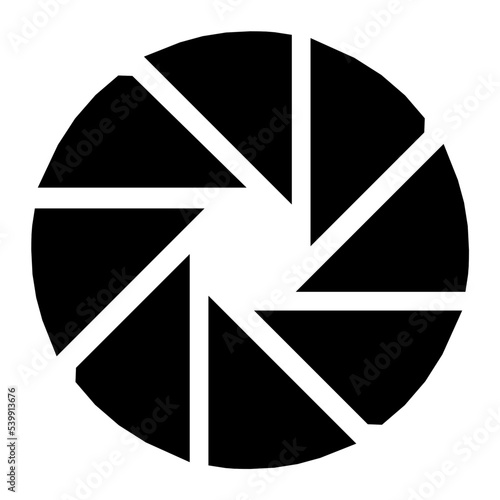 Camera Shutter Flat Vector Icon