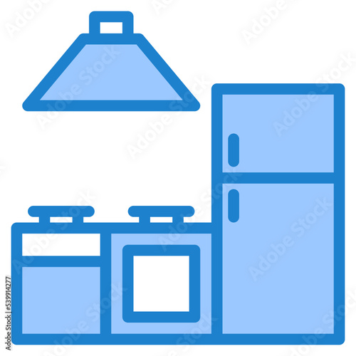 Kitchenset blue style icon photo