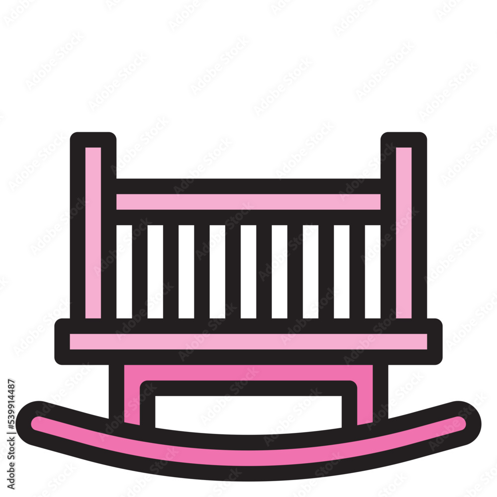 Fototapeta premium Cardle color line style icon