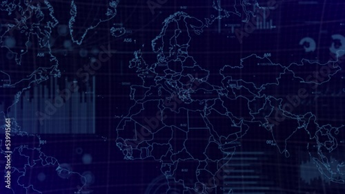 Data analysis GDP Charts of Romania Country with graphs, charts, analytics in background | Romania Country Data analysis development and growth charts and graphs video background in 4K|60 FPS photo