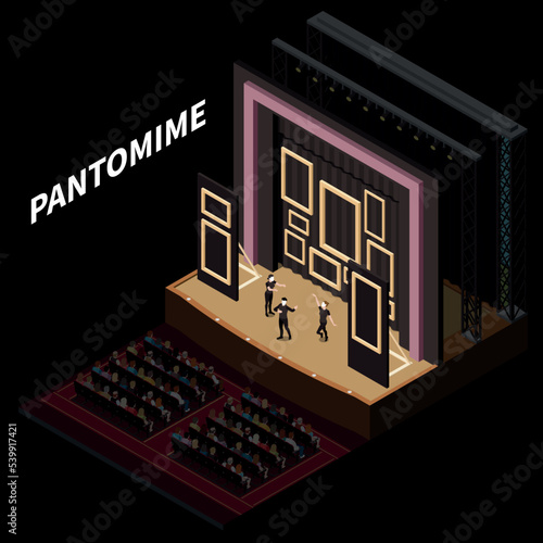 Theatre Interior Isometric
