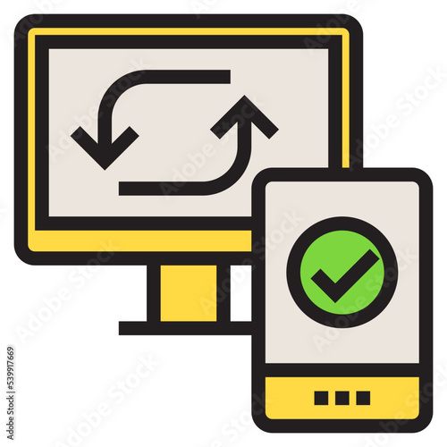 Syncing color line style icon