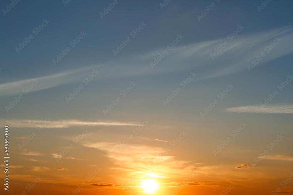 View of sky with clouds at sunset