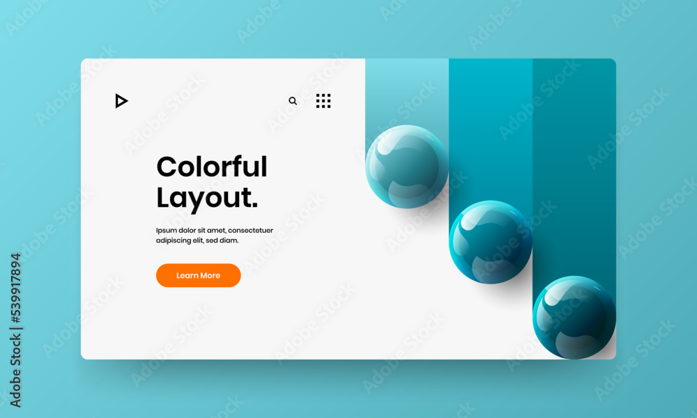 © kitka - Original annual report vector design concept. Creative 3D balls flyer layout. © kitka - Original annual report vector design concept. Creative 3D balls flyer layout.