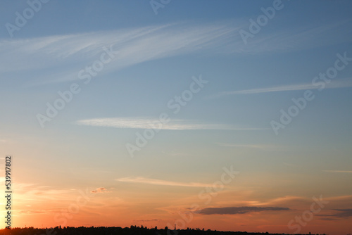 View of beautiful sunset sk...