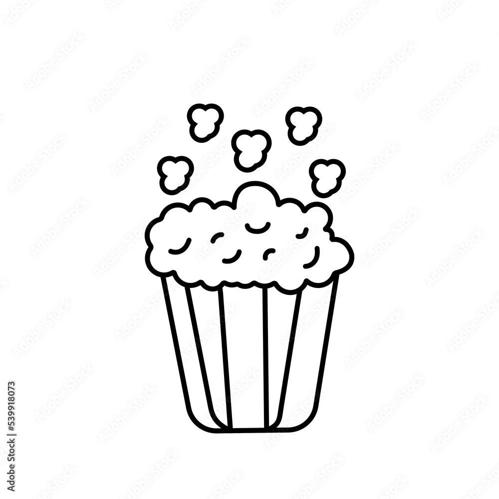 Popcorn line icon. Pop corn, bucket, box. Cinema concept. Vector illustration can be used for watching movie, takeaway food, snack
Popcorn line icon. Pop corn, bucket, box. Cinema concept. Vector illustration can be used for watching movie, takeaway food, snack