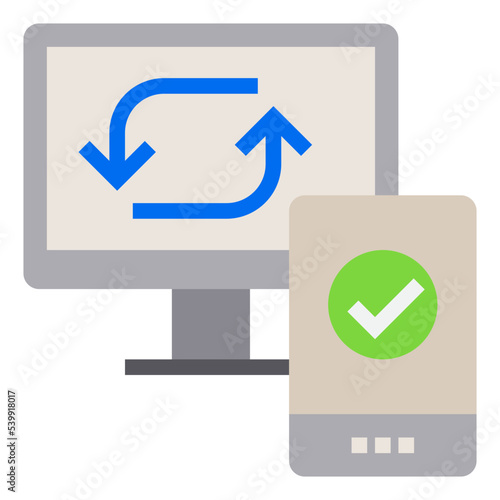 Syncing flat style icon