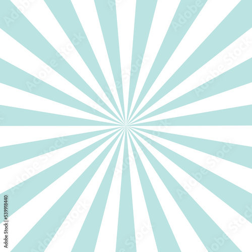 Light green color burst background or sun rays background. Vector illustration