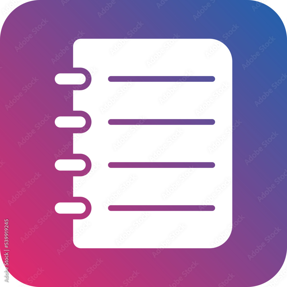 Notebook Icon Style