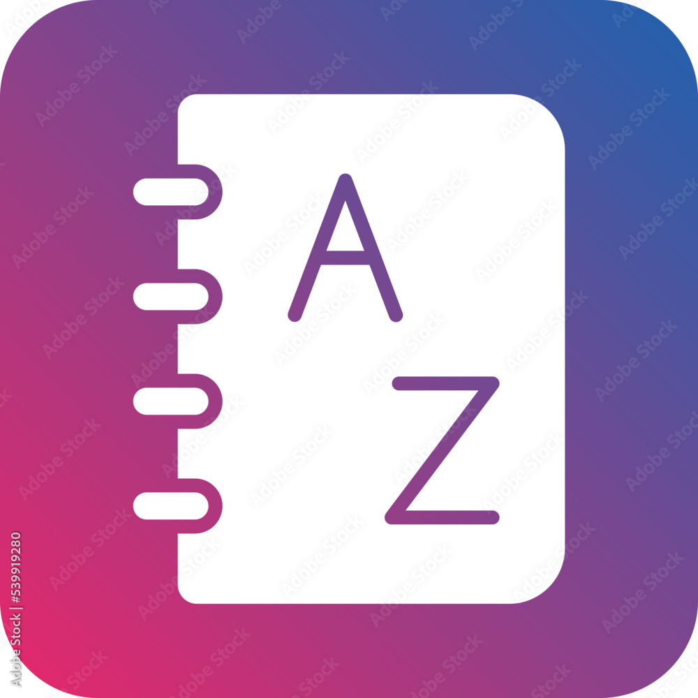 Dictionary Icon Style Dictionary Icon Style