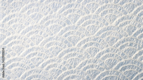 透かし模様のある白い和紙の背景テクスチャー