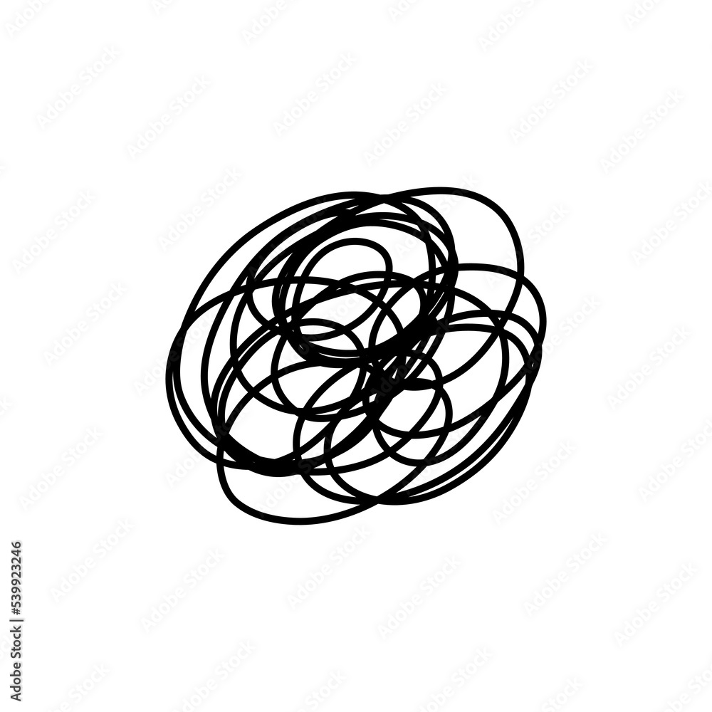 Complex line. Complicated way. Messy ball concept. Loading idea vector process. Complex line. Complicated way. Messy ball concept. Loading idea vector process.