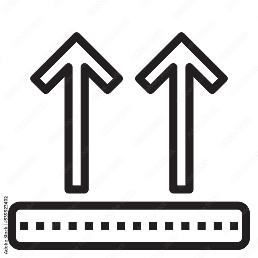 This way up outline style icon This way up outline style icon
