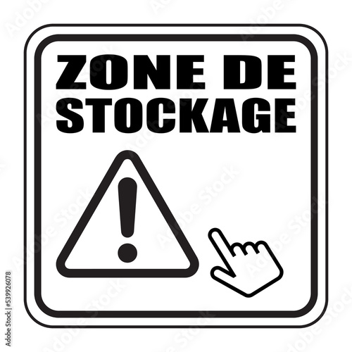 Logo zone de stockage.