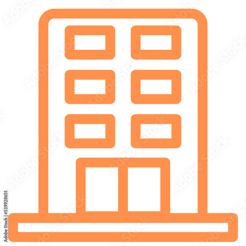 appartment building house real estate line icon