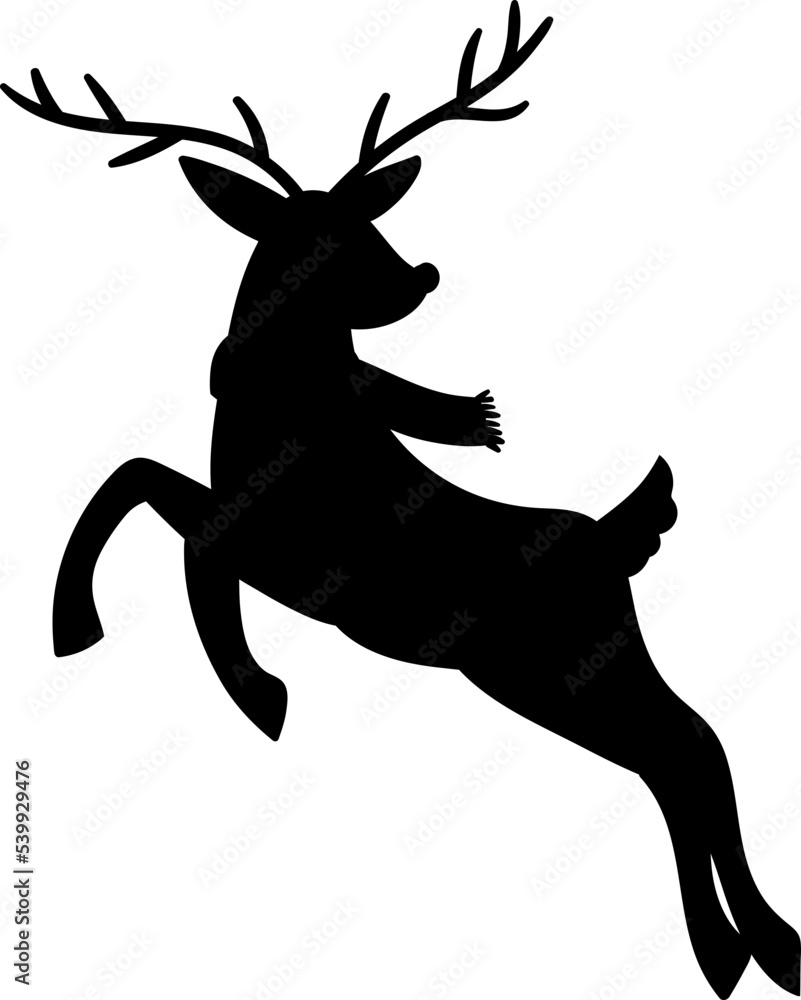 Fototapeta premium Isolated Christmas Reindeer Illustration