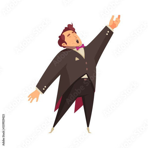 Cartoon Opera Singer