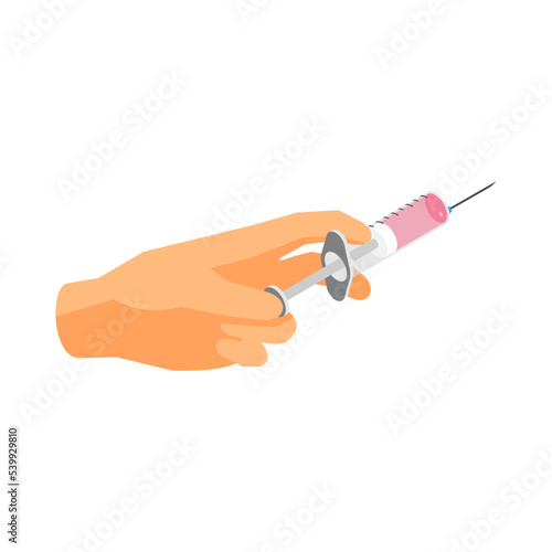 Vaccination Isometric Icon