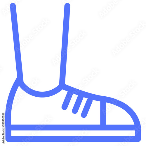 athletic foot football shoes sneakers soccer line icon