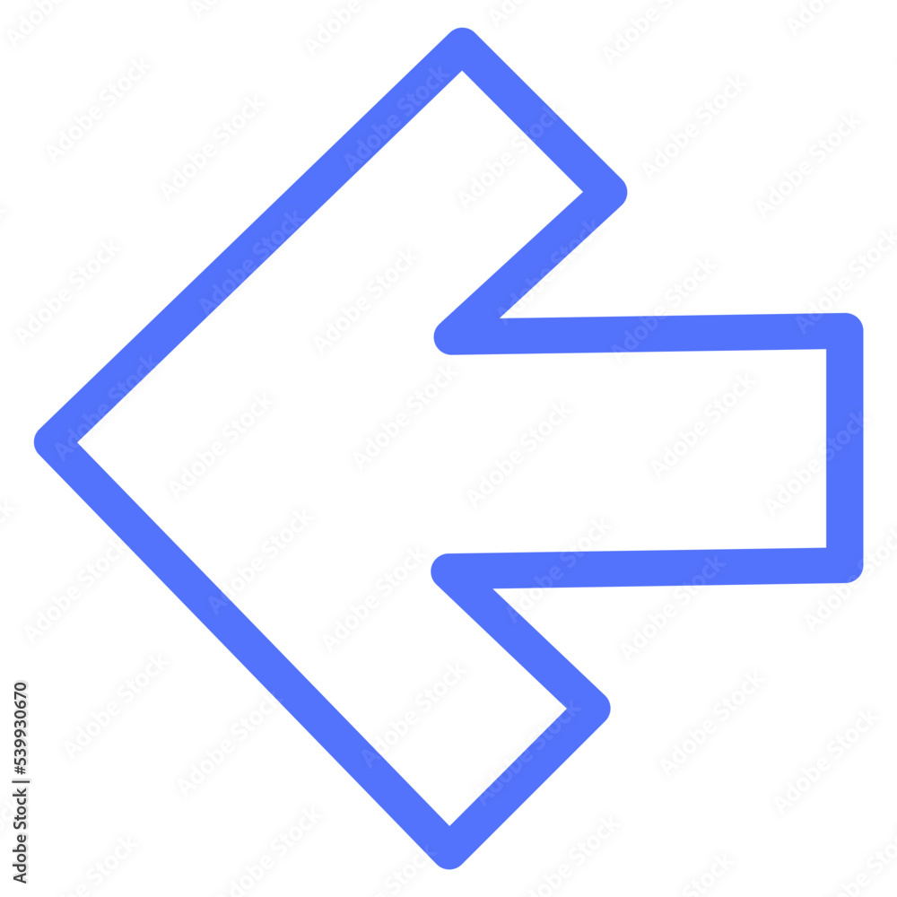 arrow navigation direction left back west line icon arrow navigation direction left back west line icon