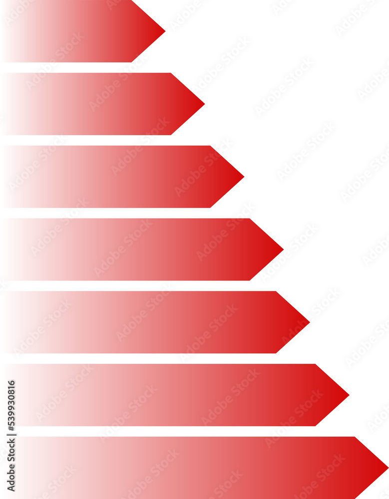 Red gradient arrow shapes, labels. Symbol for rising costs, expenses. Isolated png illustration, transparent background. Asset for overlay, montage, collage or presentation. Business concept. Red gradient arrow shapes, labels. Symbol for rising costs, expenses. Isolated png illustration, transparent background. Asset for overlay, montage, collage or presentation. Business concept.