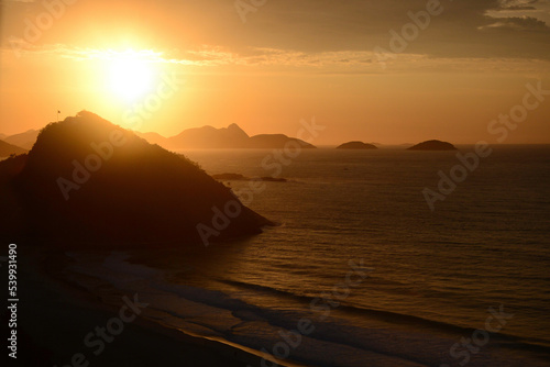 Copacabana beach Sunrise, Rio de Janeiro, Brazil