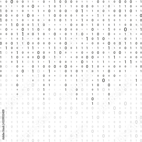 Matrix. Binary background. Matrix effect with falling numbers. Digital data stream. binary code.