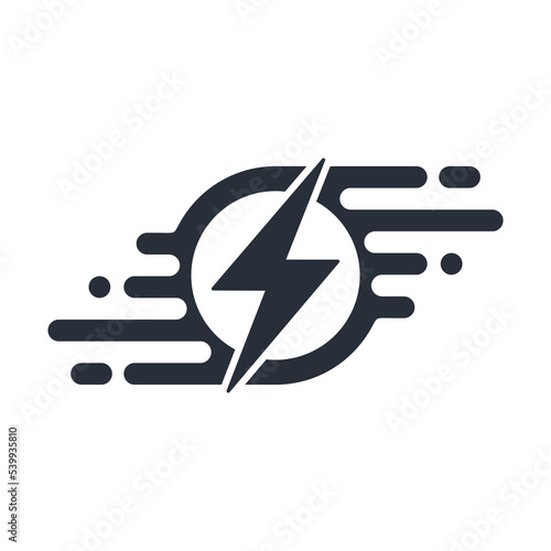 Energy converter. Vector linear icon isolated on white background.