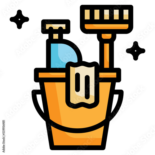 mob wash clean filled outline icon