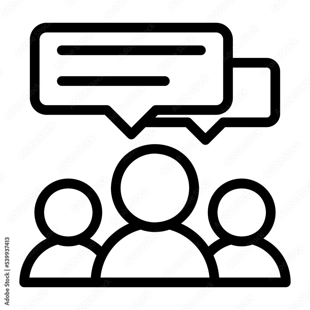 community line icon community line icon
