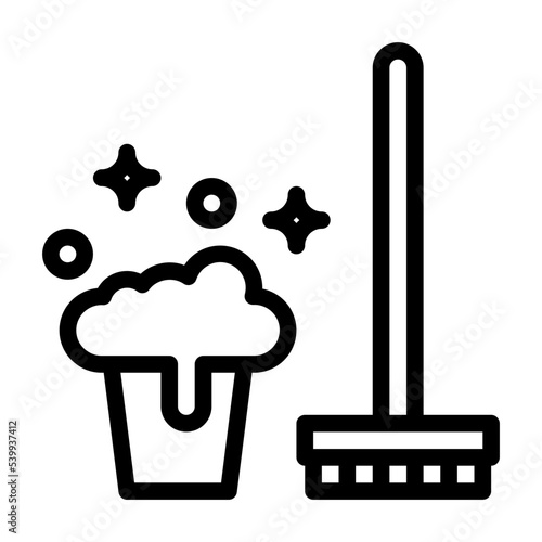 bubble mob wash clean simple line icon