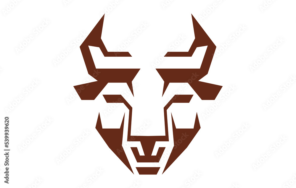 Buffalo Cow Ox Bull Head Logo Design Template Buffalo Cow Ox Bull Head Logo Design Template