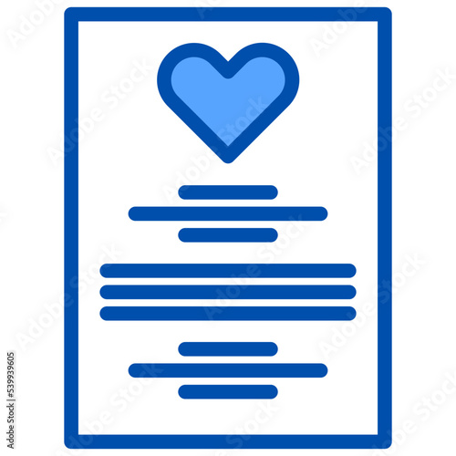 Order of service filled outline icon