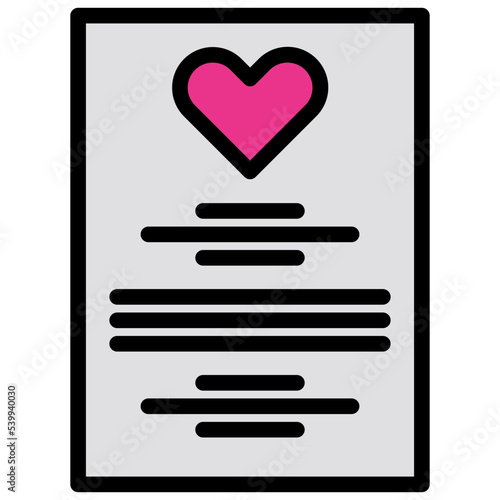 Order of service filled outline icon