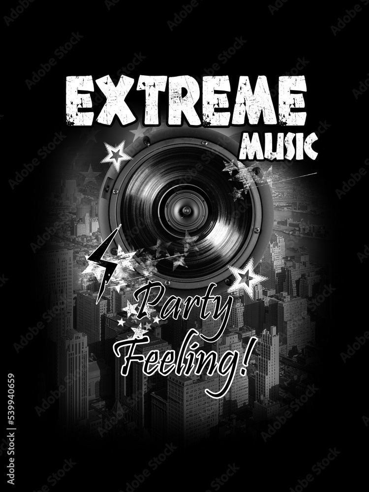 Obraz premium Mixed slogan design print on plain base