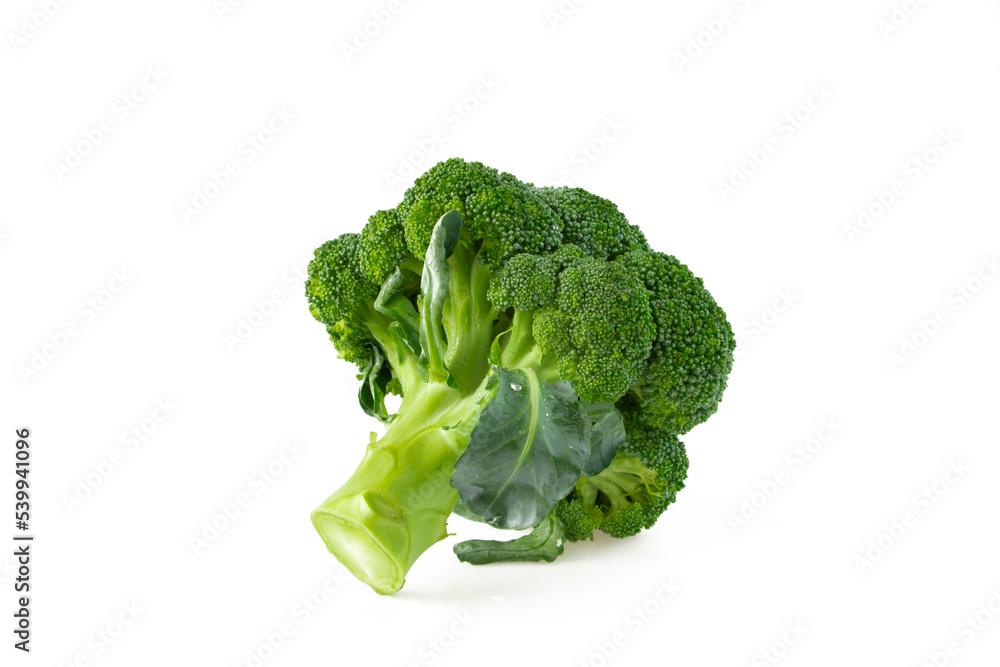 Green broccoli isolated on white background. Green broccoli isolated on white background.