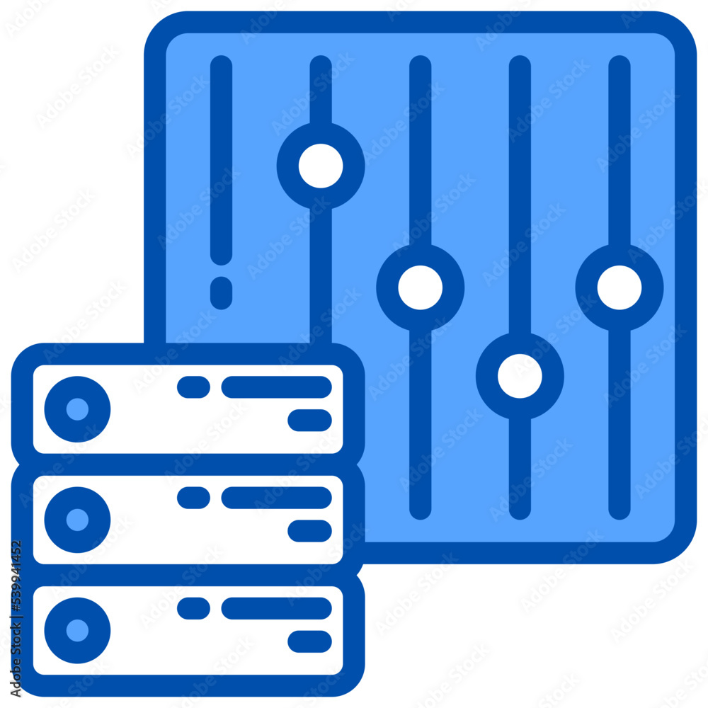 Control panel filled outline icon Control panel filled outline icon