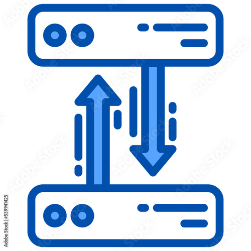 Clone filled outline icon