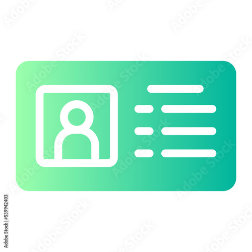 license gradient icon