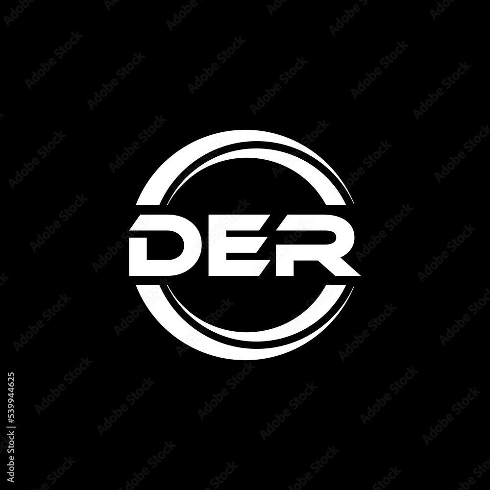 DER letter logo design with black background in illustrator, vector logo modern alphabet font overlap style. calligraphy designs for logo, Poster, Invitation, etc. DER letter logo design with black background in illustrator, vector logo modern alphabet font overlap style. calligraphy designs for logo, Poster, Invitation, etc.