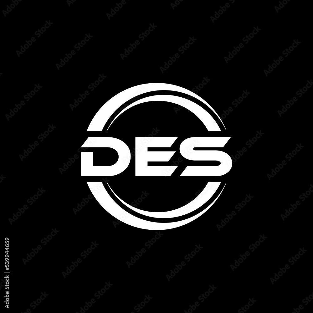 DES letter logo design with black background in illustrator, vector logo modern alphabet font overlap style. calligraphy designs for logo, Poster, Invitation, etc. DES letter logo design with black background in illustrator, vector logo modern alphabet font overlap style. calligraphy designs for logo, Poster, Invitation, etc.