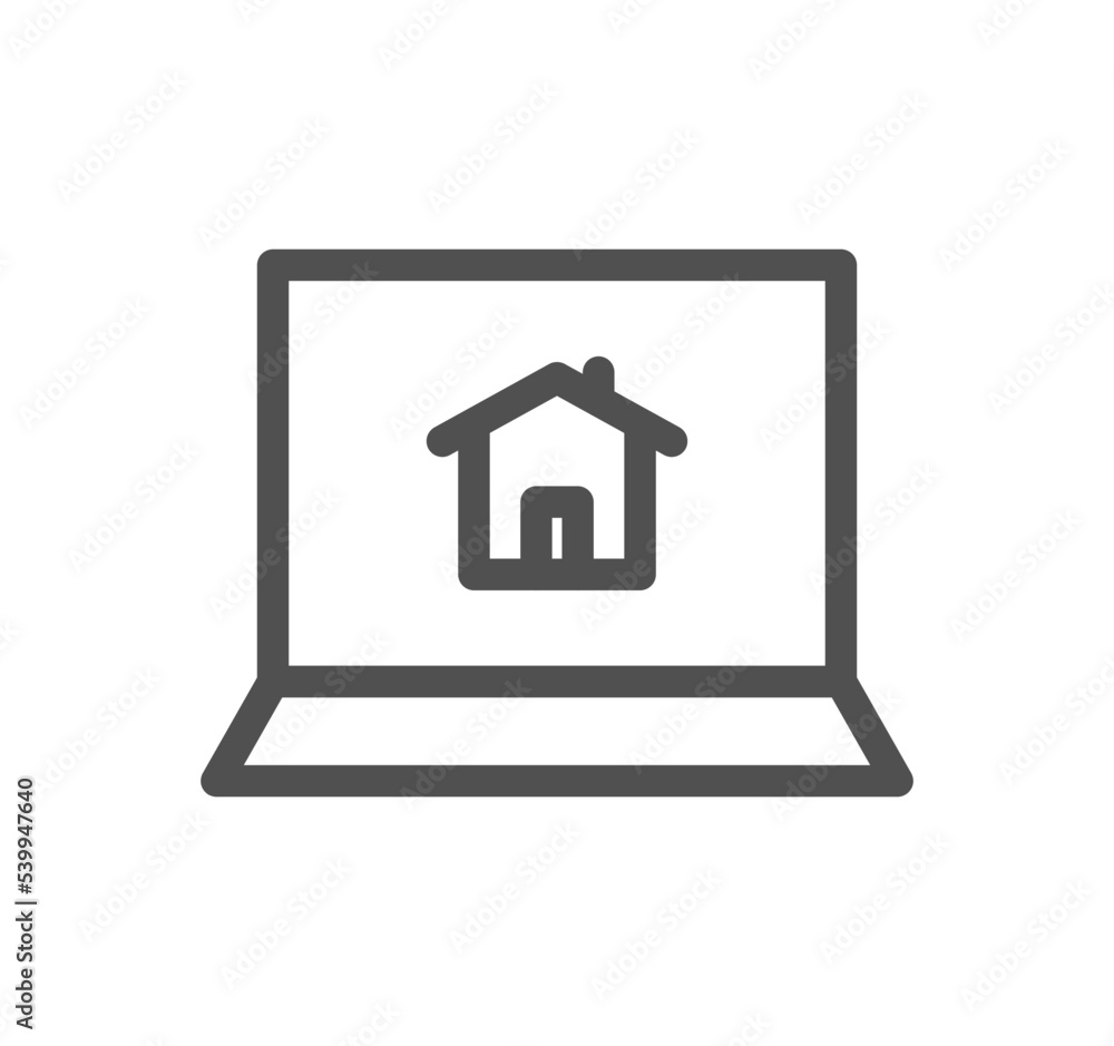 Real estate icon outline and linear vector.
Real estate icon outline and linear vector.